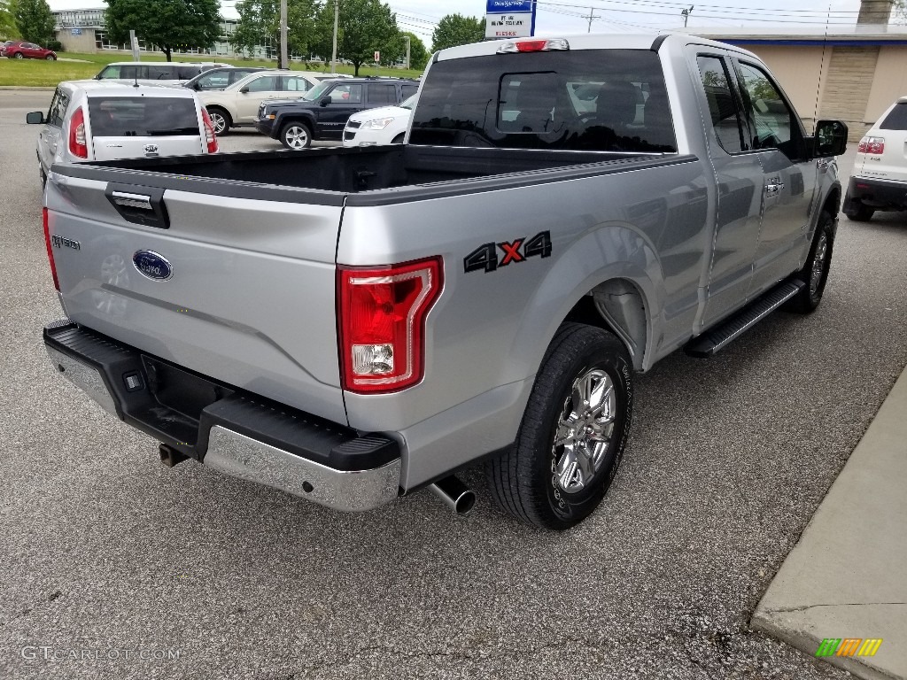 2017 F150 XLT SuperCab 4x4 - Ingot Silver / Earth Gray photo #5