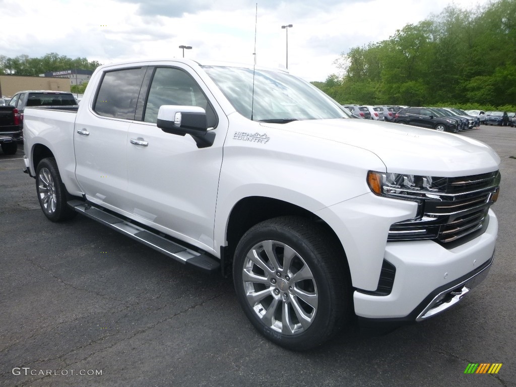 2019 Silverado 1500 High Country Crew Cab 4WD - Iridescent Pearl Tricoat / Jet Black/Umber photo #7
