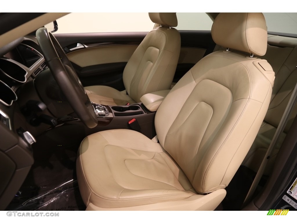 2013 A5 2.0T quattro Coupe - Moonlight Blue Metallic / Velvet Beige/Moor Brown photo #5