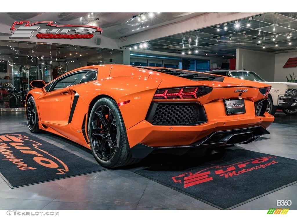 2012 Aventador LP 700-4 - Arancio Atlas (Orange) / Nero Ade photo #8