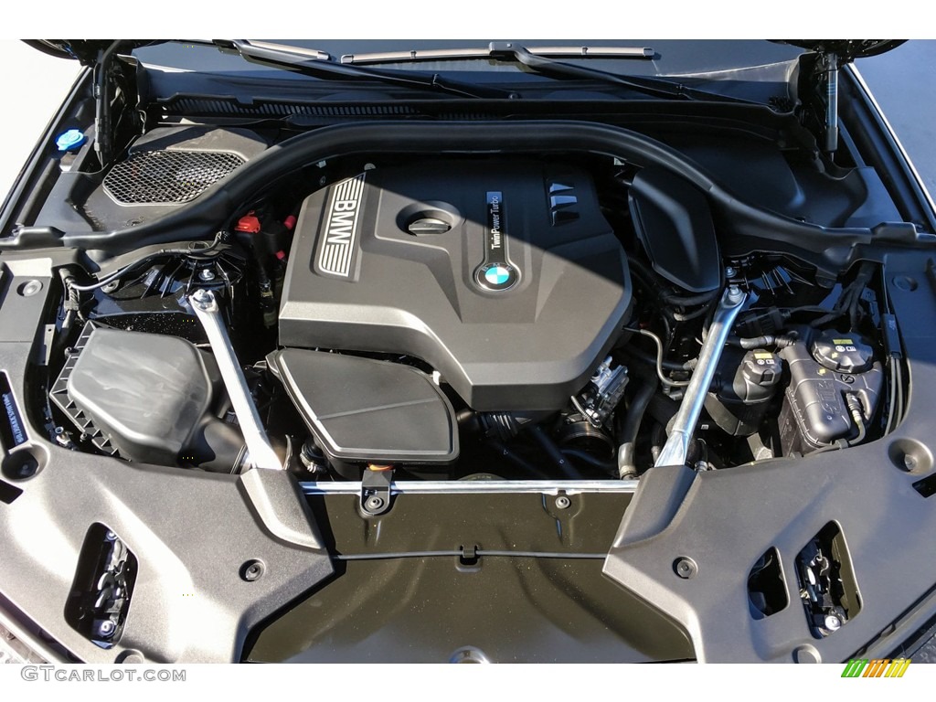 2019 5 Series 530i Sedan - Jet Black / Canberra Beige/Black photo #8