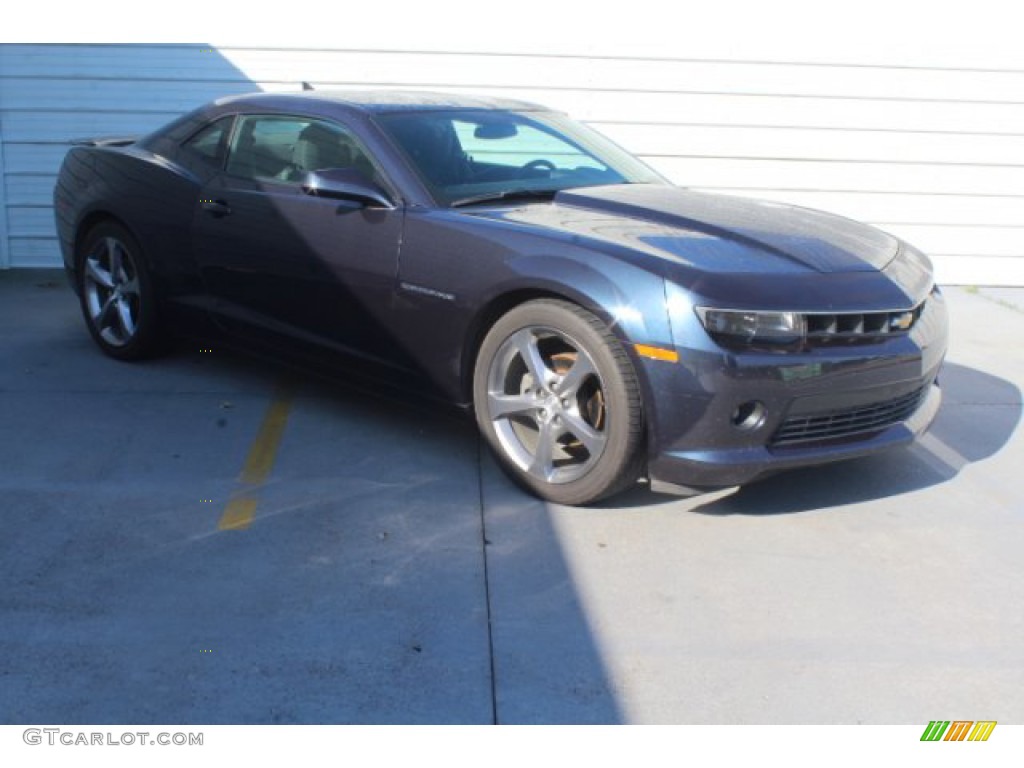 2014 Camaro LT Coupe - Blue Ray Metallic / Black photo #2