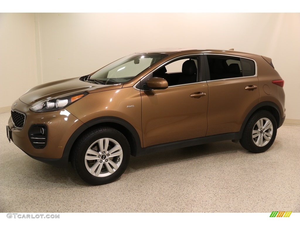 2017 Sportage LX AWD - Burnished Copper / Black photo #3