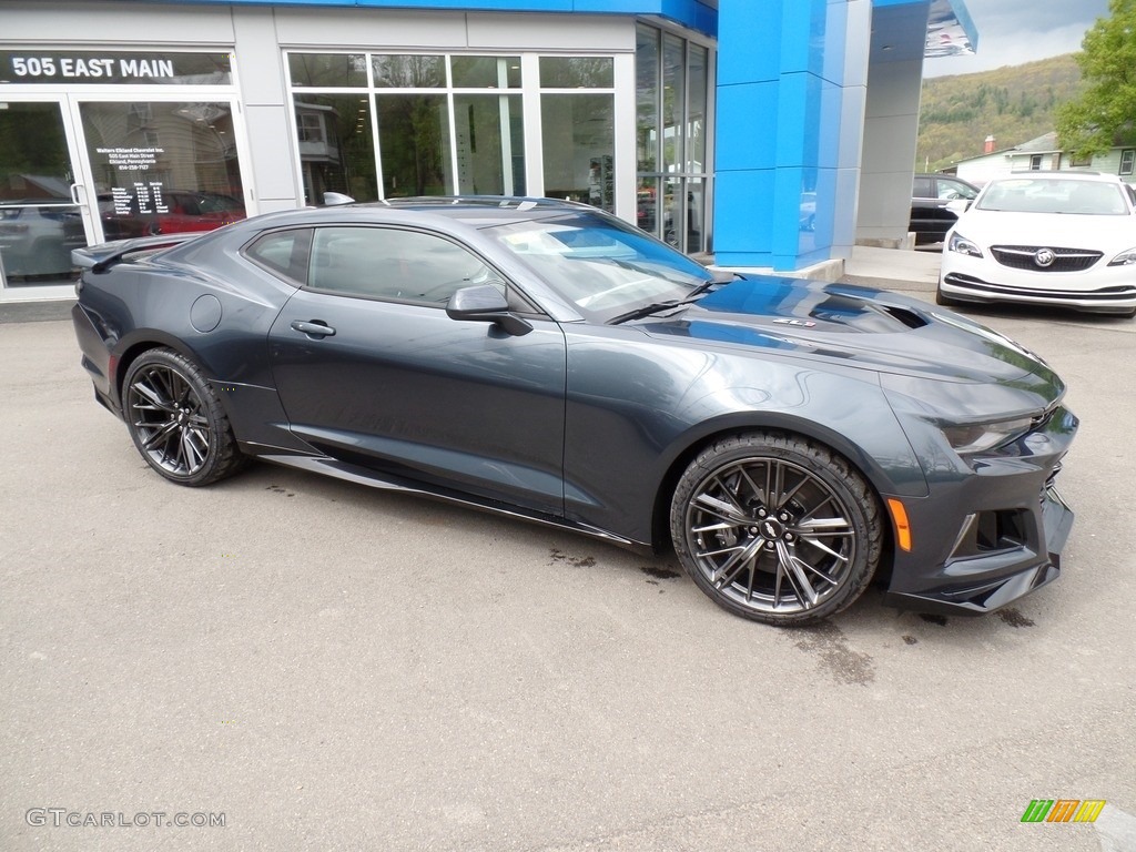 2019 Camaro ZL1 Coupe - Shadow Gray Metallic / Jet Black photo #7