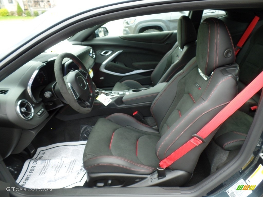 Jet Black Interior 2019 Chevrolet Camaro ZL1 Coupe Photo #133396453