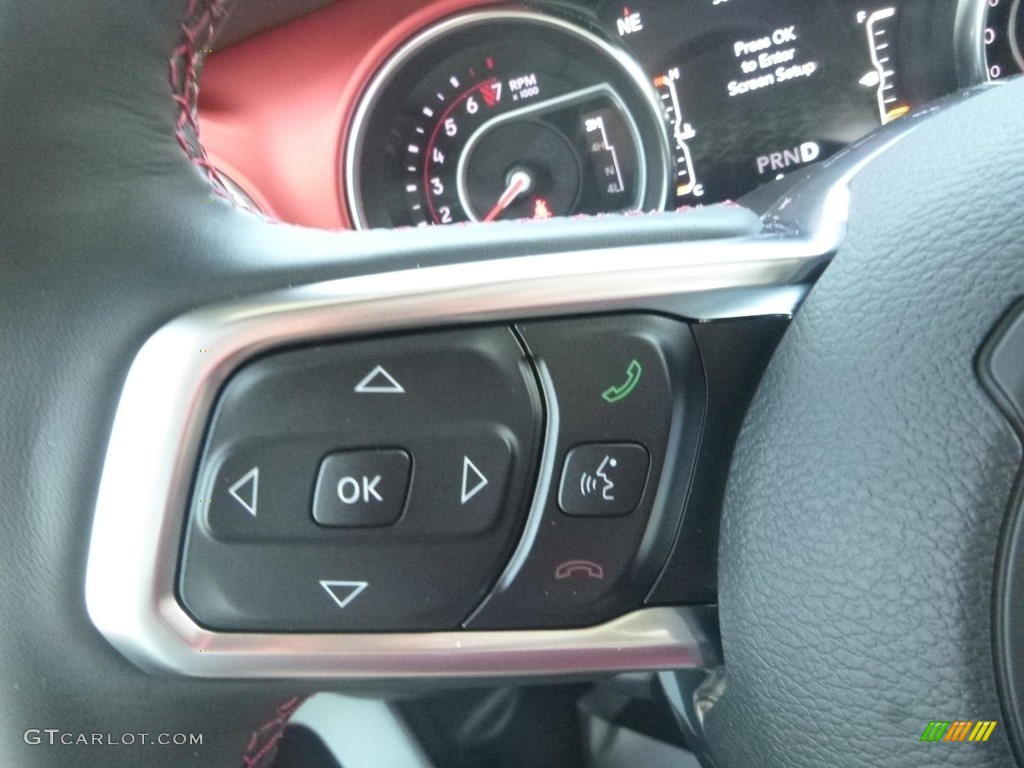 2020 Jeep Gladiator Rubicon 4x4 Black Steering Wheel Photo #133396477