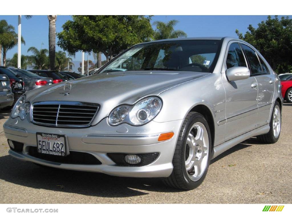 2004 C 32 AMG Sedan - Brilliant Silver Metallic / Black photo #1