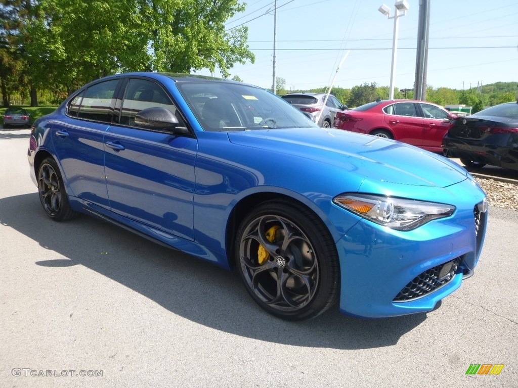Misano Blue Metallic 2019 Alfa Romeo Giulia Ti Sport AWD Exterior Photo #133397038