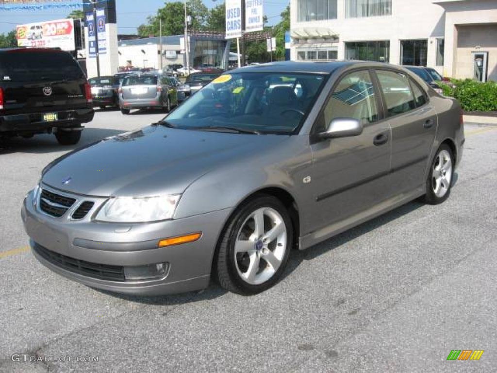 2003 9-3 Linear Sport Sedan - Steel Grey Metallic / Grey photo #1