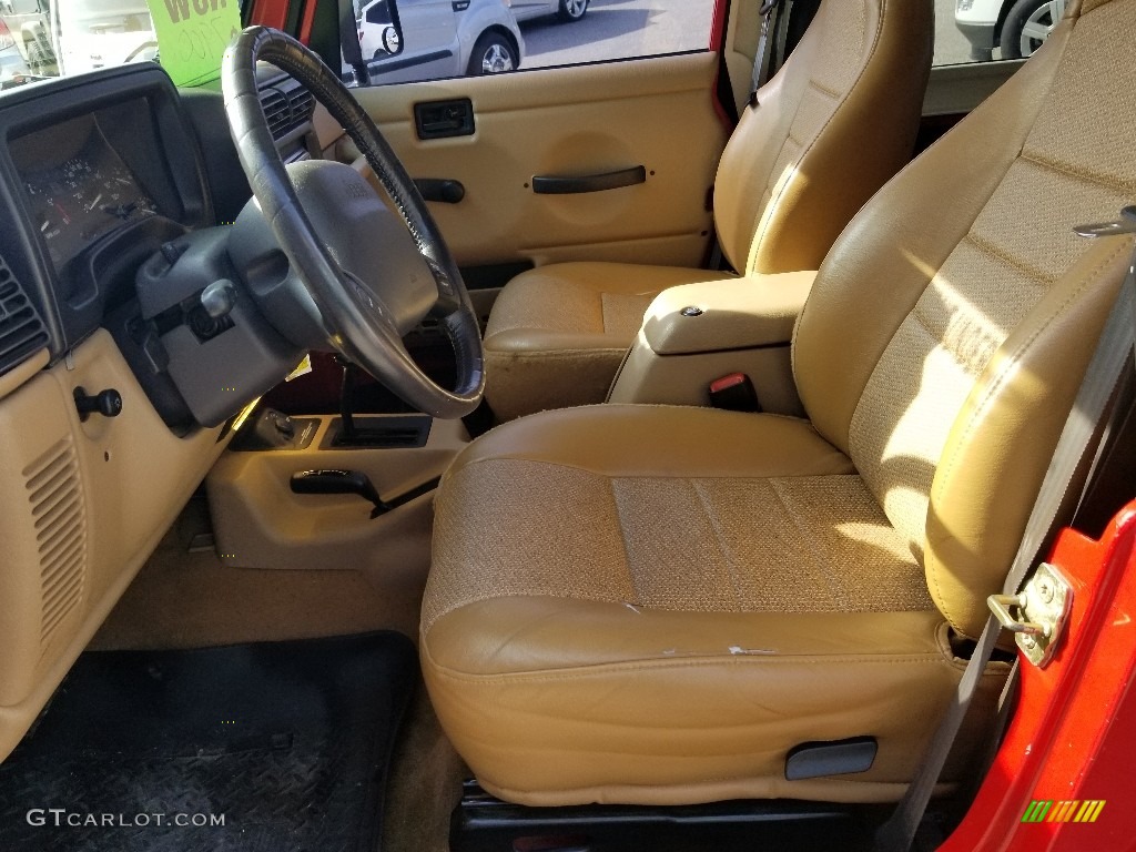 1999 Wrangler Sport 4x4 - Flame Red / Camel photo #13