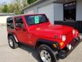 1999 Flame Red Jeep Wrangler Sport 4x4  photo #25