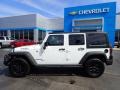 2017 Bright White Jeep Wrangler Unlimited Willys Wheeler 4x4  photo #4