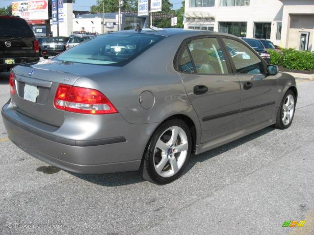 2003 9-3 Linear Sport Sedan - Steel Grey Metallic / Grey photo #8