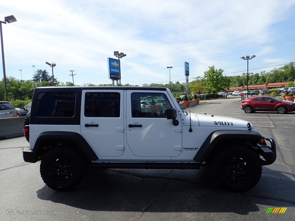 2017 Wrangler Unlimited Willys Wheeler 4x4 - Bright White / Black photo #11