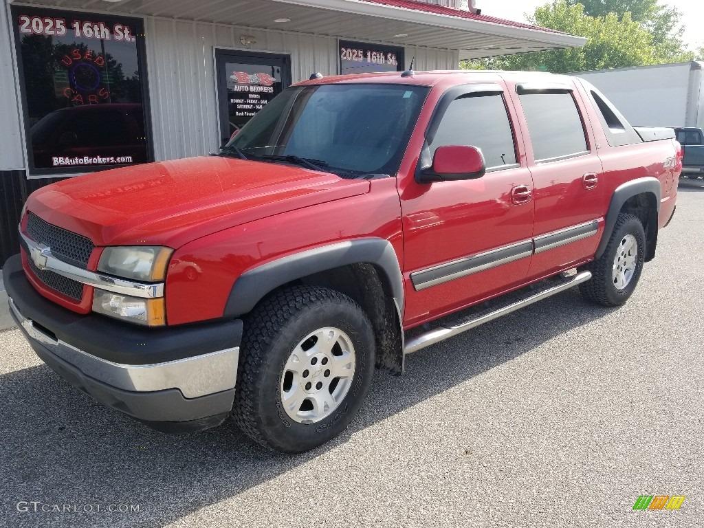 2005 Avalanche Z71 4x4 - Sport Red Metallic / Gray/Dark Charcoal photo #2