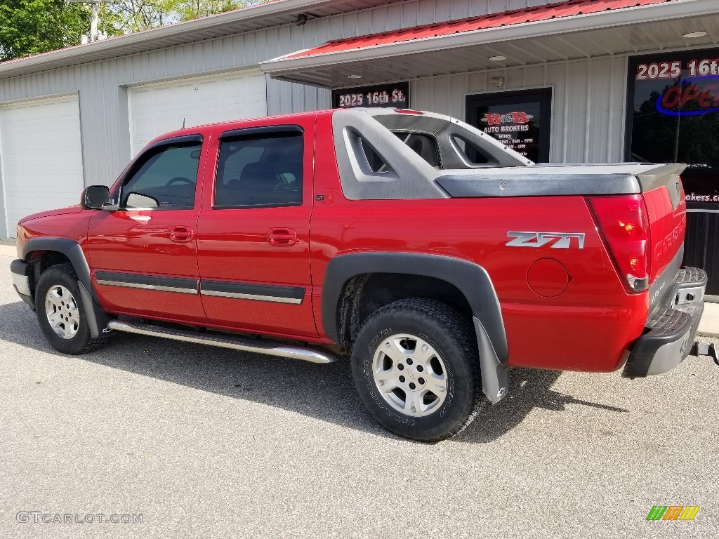 2005 Avalanche Z71 4x4 - Sport Red Metallic / Gray/Dark Charcoal photo #4
