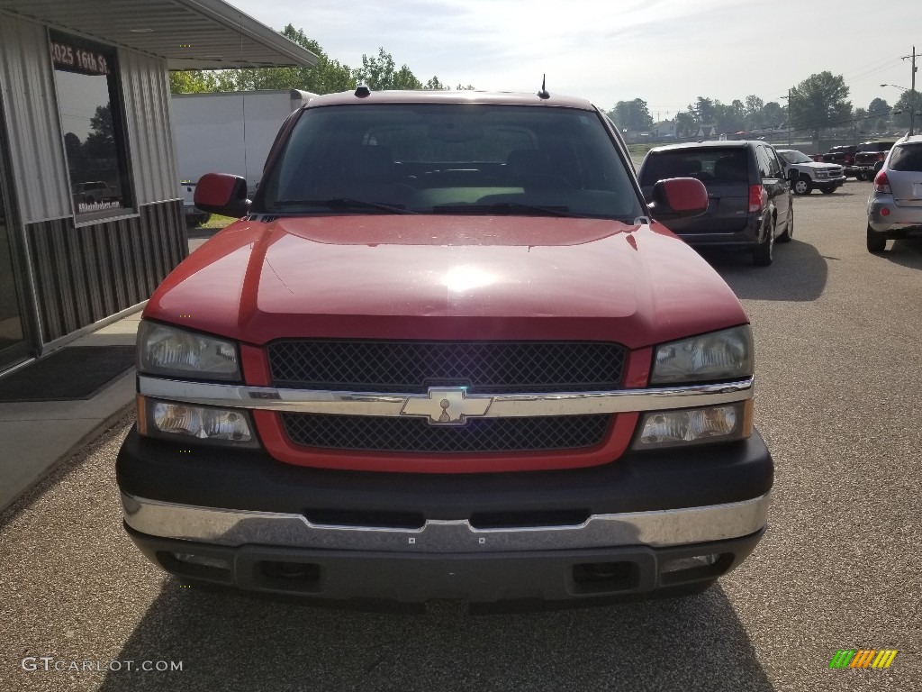2005 Avalanche Z71 4x4 - Sport Red Metallic / Gray/Dark Charcoal photo #8