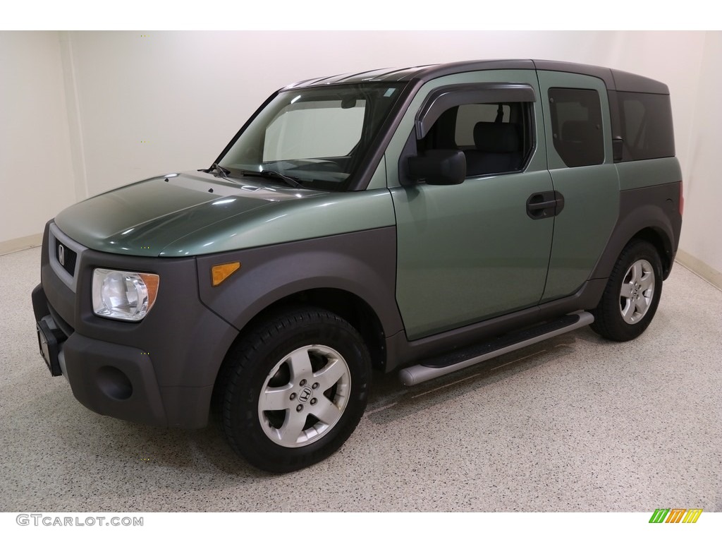 2004 Element EX AWD - Galapagos Green Metallic / Gray photo #3