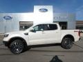 White Platinum Tri-Coat - Ranger Lariat SuperCrew 4x4 Photo No. 1