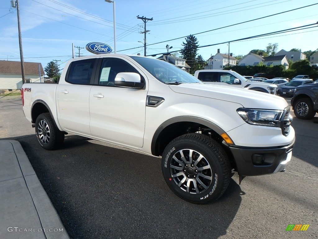 White Platinum Tri-Coat 2019 Ford Ranger Lariat SuperCrew 4x4 Exterior Photo #133405176