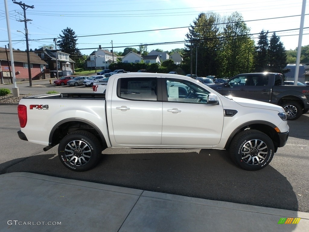White Platinum Tri-Coat 2019 Ford Ranger Lariat SuperCrew 4x4 Exterior Photo #133405202