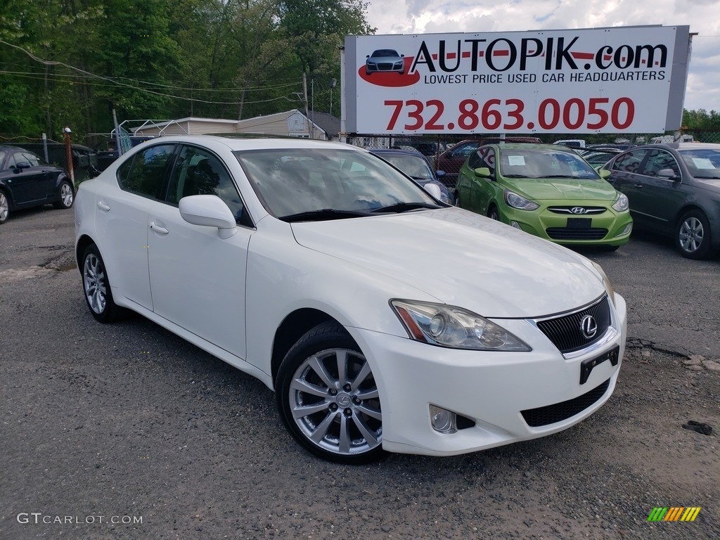 2006 IS 250 AWD - Crystal White / Black photo #1