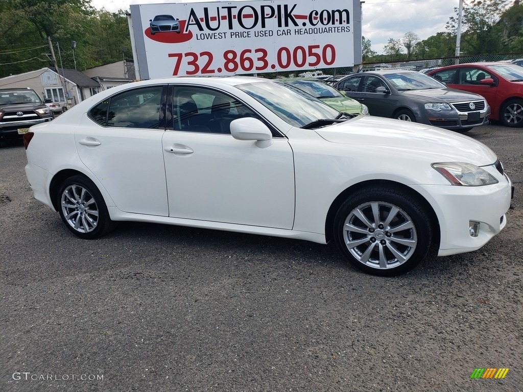 2006 IS 250 AWD - Crystal White / Black photo #3