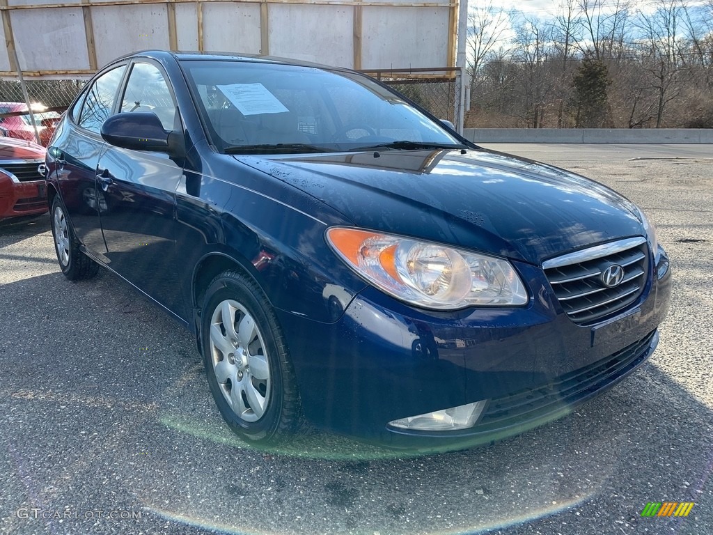 2008 Elantra GLS Sedan - Regatta Blue Metallic / Beige photo #11