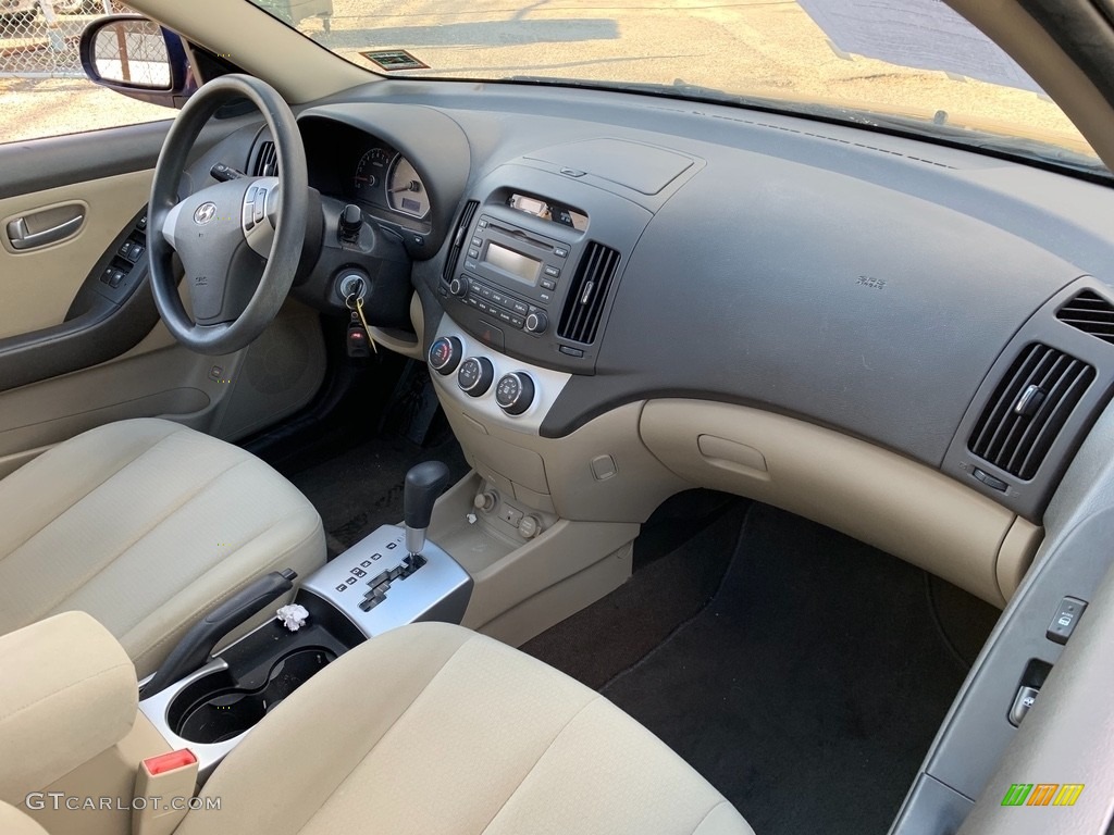 2008 Elantra GLS Sedan - Regatta Blue Metallic / Beige photo #15