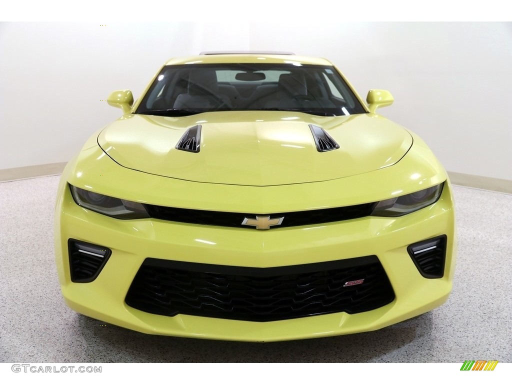 2017 Camaro SS Coupe - Bright Yellow / Medium Ash Gray photo #2