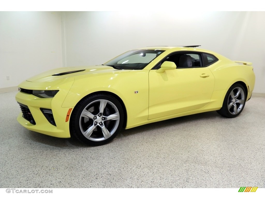 2017 Camaro SS Coupe - Bright Yellow / Medium Ash Gray photo #3