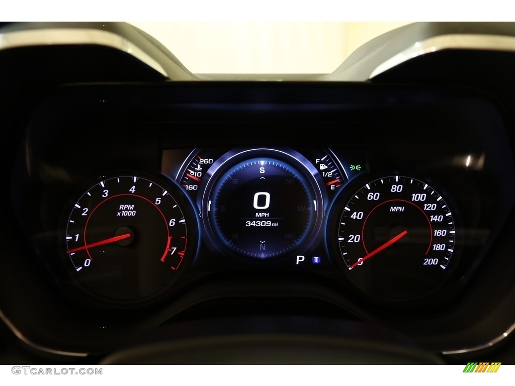 2017 Camaro SS Coupe - Bright Yellow / Medium Ash Gray photo #7