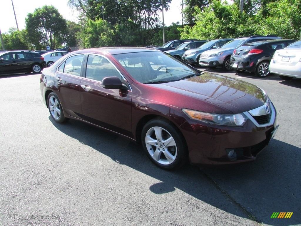 2009 TSX Sedan - Basque Red Pearl / Parchment photo #5