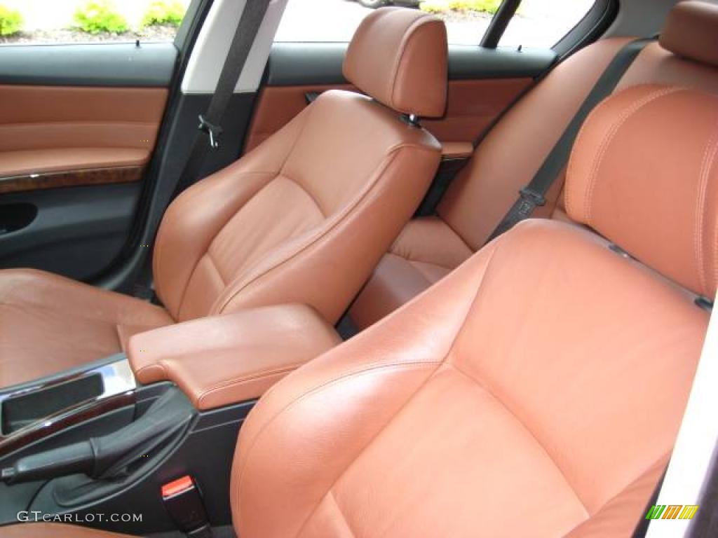 2007 3 Series 335i Sedan - Jet Black / Terra/Black Dakota Leather photo #14