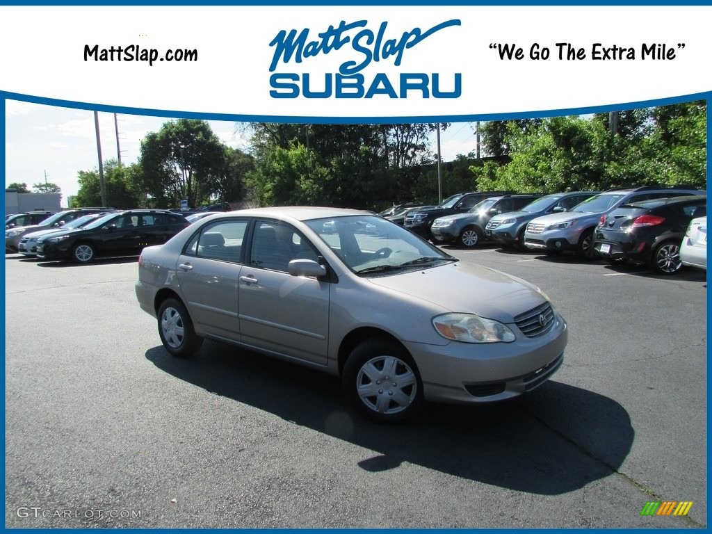 2003 Corolla S - Sandrift Metallic / Pebble Beige photo #1