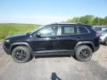 2019 Diamond Black Crystal Pearl Jeep Cherokee Trailhawk 4x4  photo #3