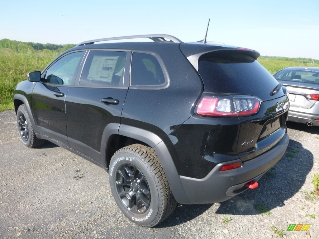Diamond Black Crystal Pearl 2019 Jeep Cherokee Trailhawk 4x4 Exterior Photo #133416992