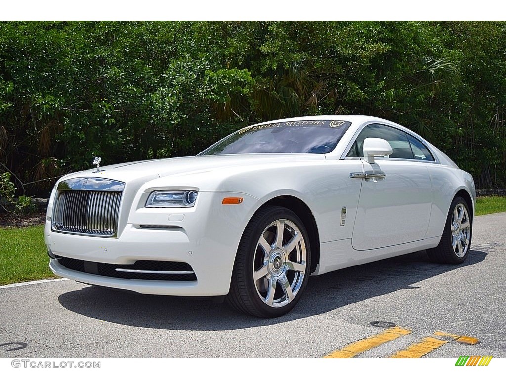 English White 2014 Rolls-Royce Wraith Standard Wraith Model Exterior Photo #133418239