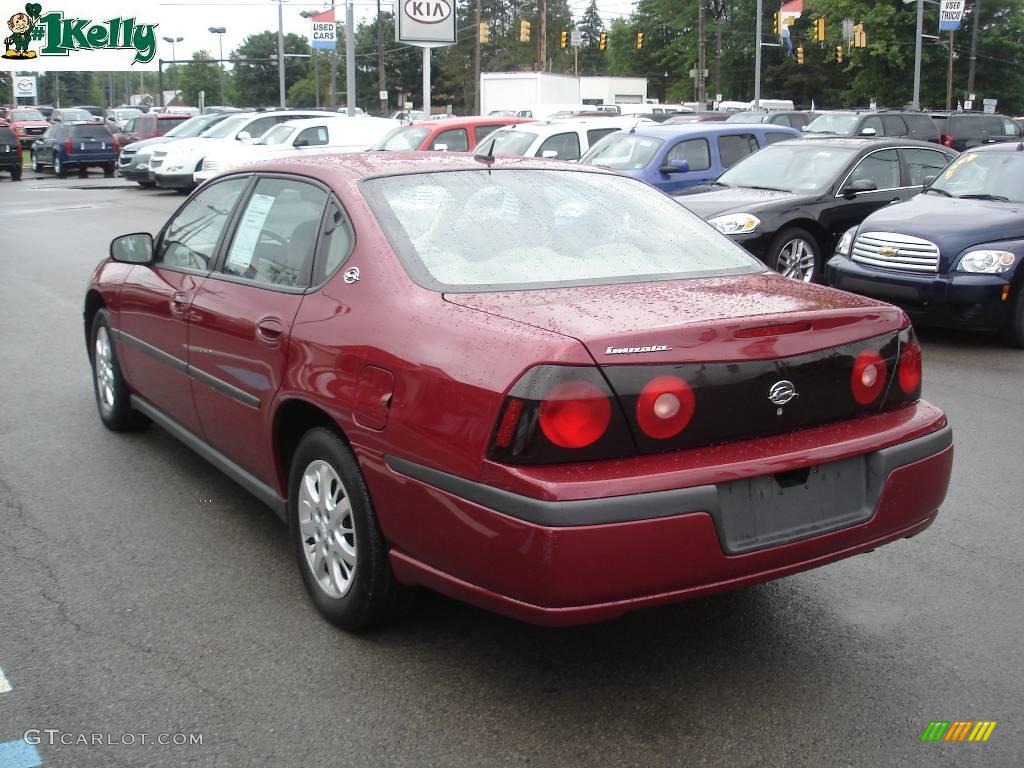 2005 Impala  - Sport Red Metallic / Medium Gray photo #4