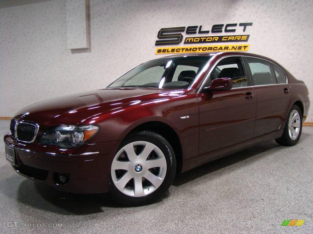 2007 7 Series 750Li Sedan - Barbera Red Metallic / Black photo #1