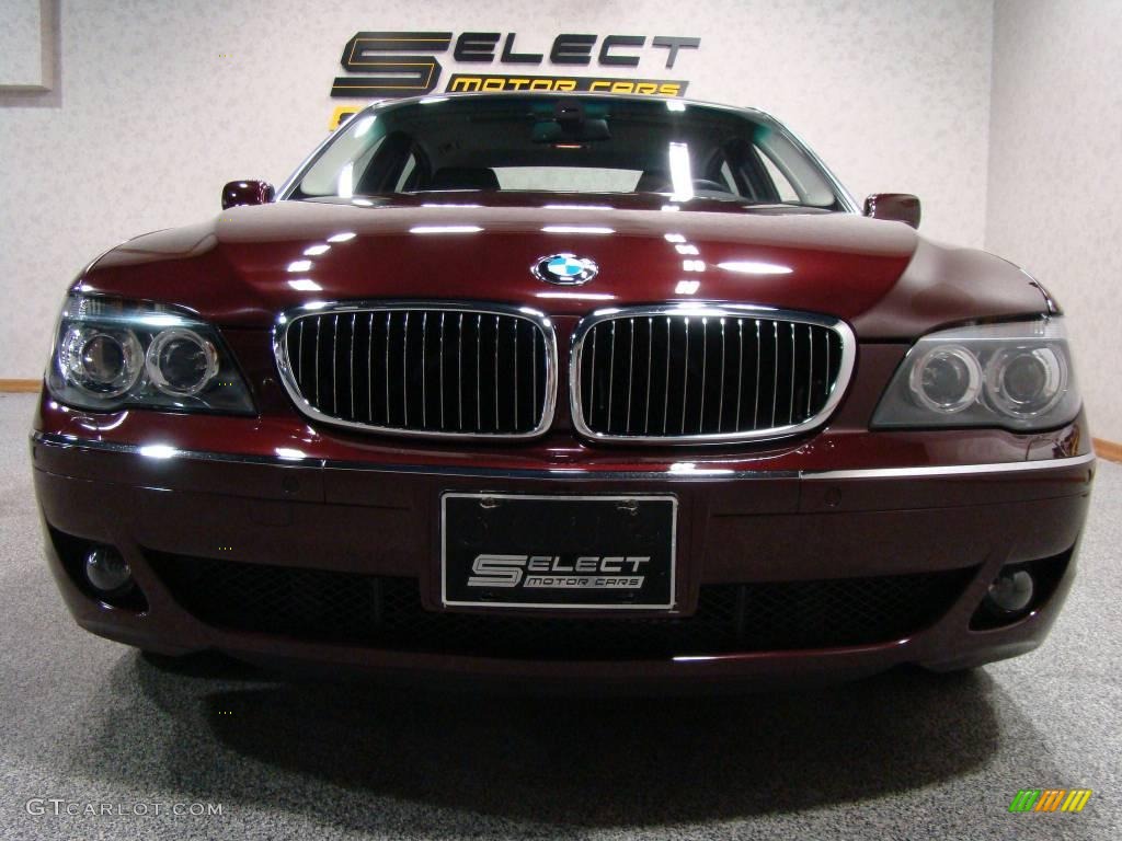 2007 7 Series 750Li Sedan - Barbera Red Metallic / Black photo #2