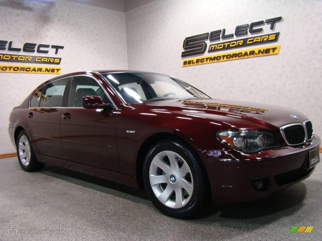 2007 7 Series 750Li Sedan - Barbera Red Metallic / Black photo #3
