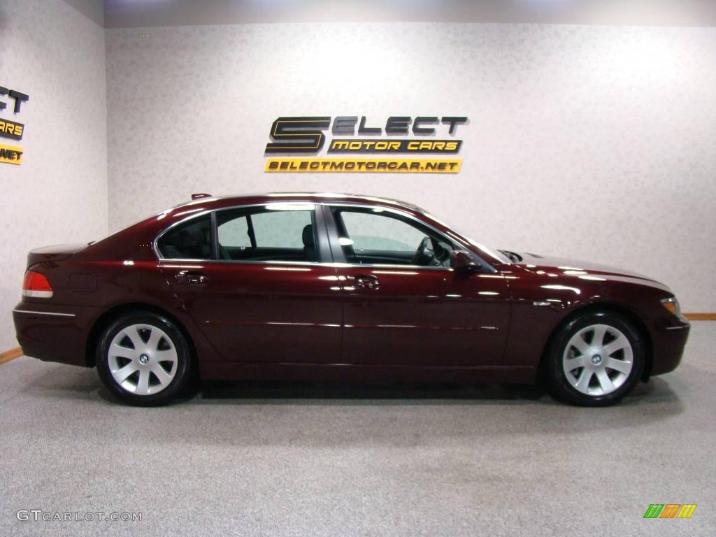 2007 7 Series 750Li Sedan - Barbera Red Metallic / Black photo #4
