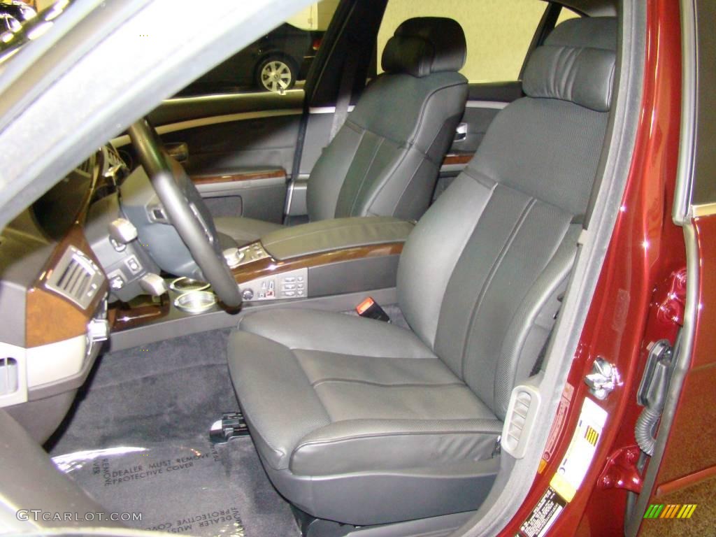 2007 7 Series 750Li Sedan - Barbera Red Metallic / Black photo #7