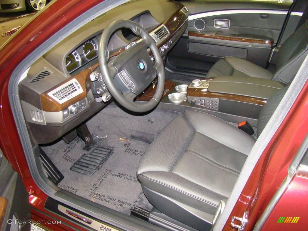 2007 7 Series 750Li Sedan - Barbera Red Metallic / Black photo #8
