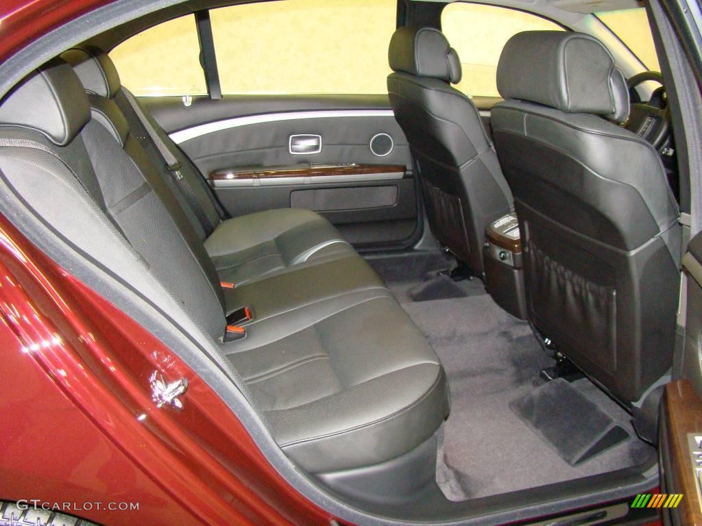 2007 7 Series 750Li Sedan - Barbera Red Metallic / Black photo #13
