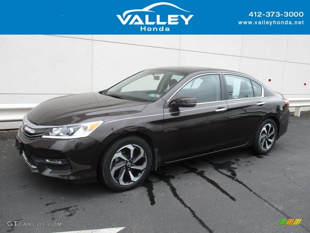 2016 Accord EX Sedan - Kona Coffee Metallic / Black photo #1
