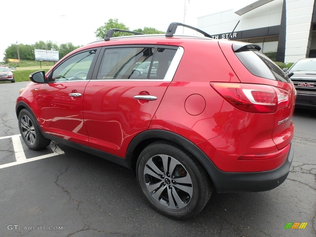 2013 Sportage EX AWD - Signal Red / Black photo #12