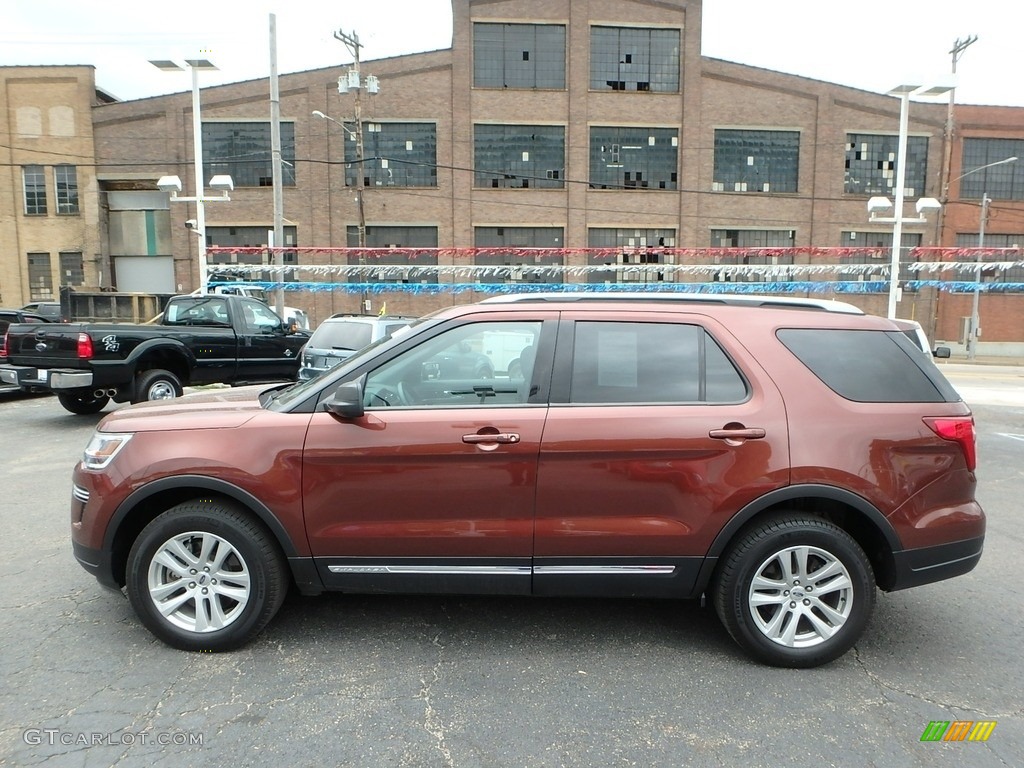 2018 Explorer XLT 4WD - Cinnamon Glaze / Ebony Black photo #6