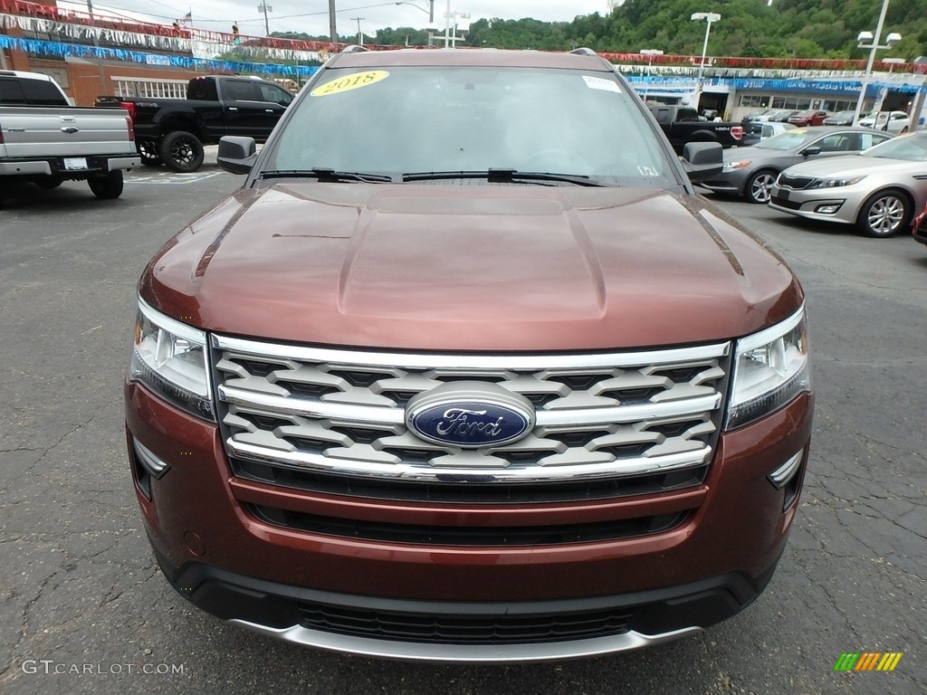 2018 Explorer XLT 4WD - Cinnamon Glaze / Ebony Black photo #8